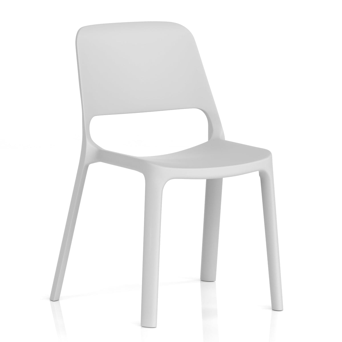 Grey chair on a white background