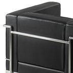 Belmont Cubed Leather Faced Reception Chair