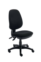 Black office chair on a white background