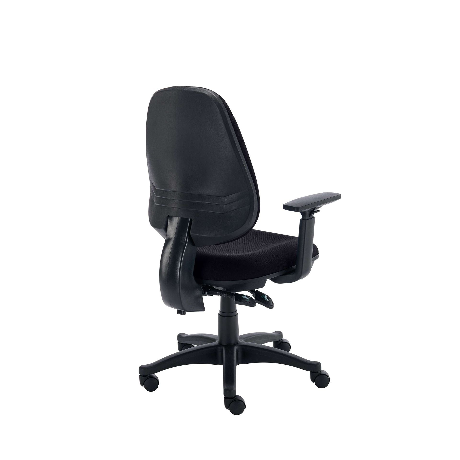 Black office chair on a white background