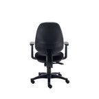 Black office chair on a white background