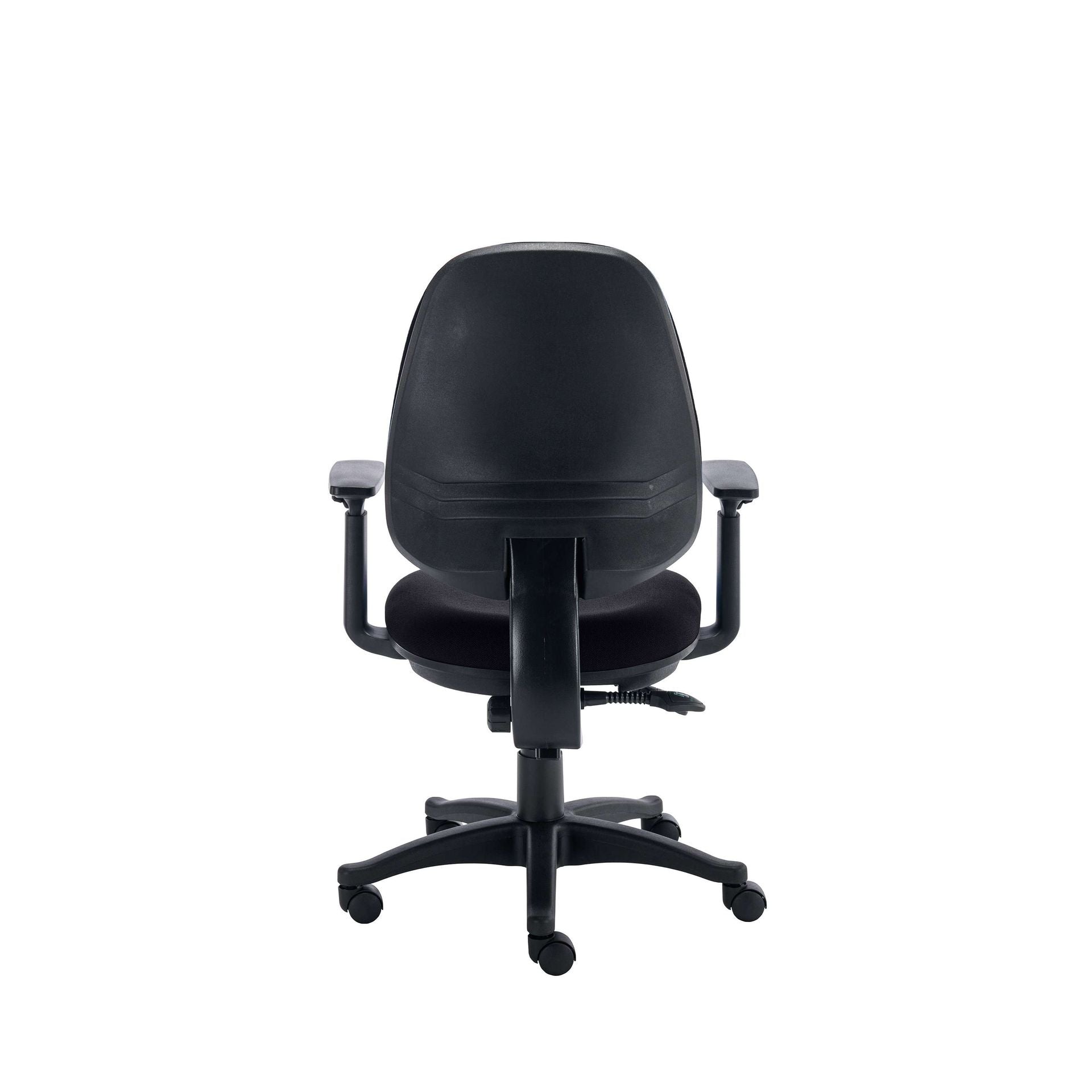 Black office chair on a white background