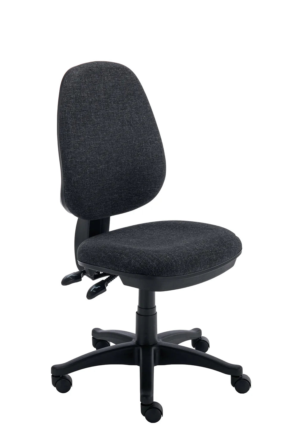 Charcoal office chair on a white background