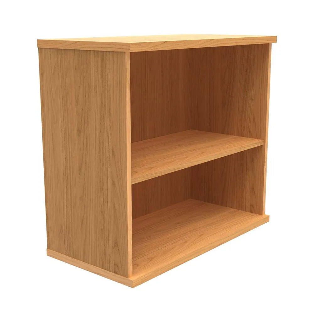 Bookcase with one shelf on a white background