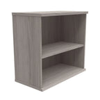 Bookcase with one shelf on a white background
