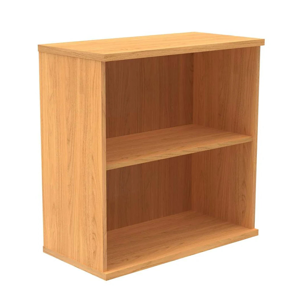 Bookcase with one shelf on a white background