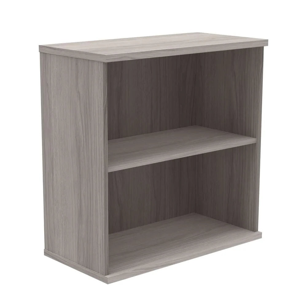 Bookcase with one shelf on a white background
