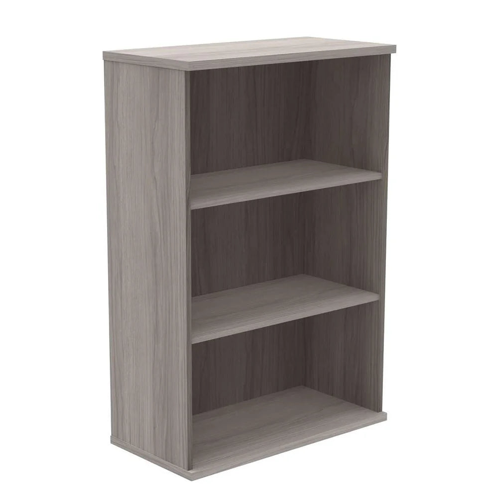 Bookcase with two shelves on a white background
