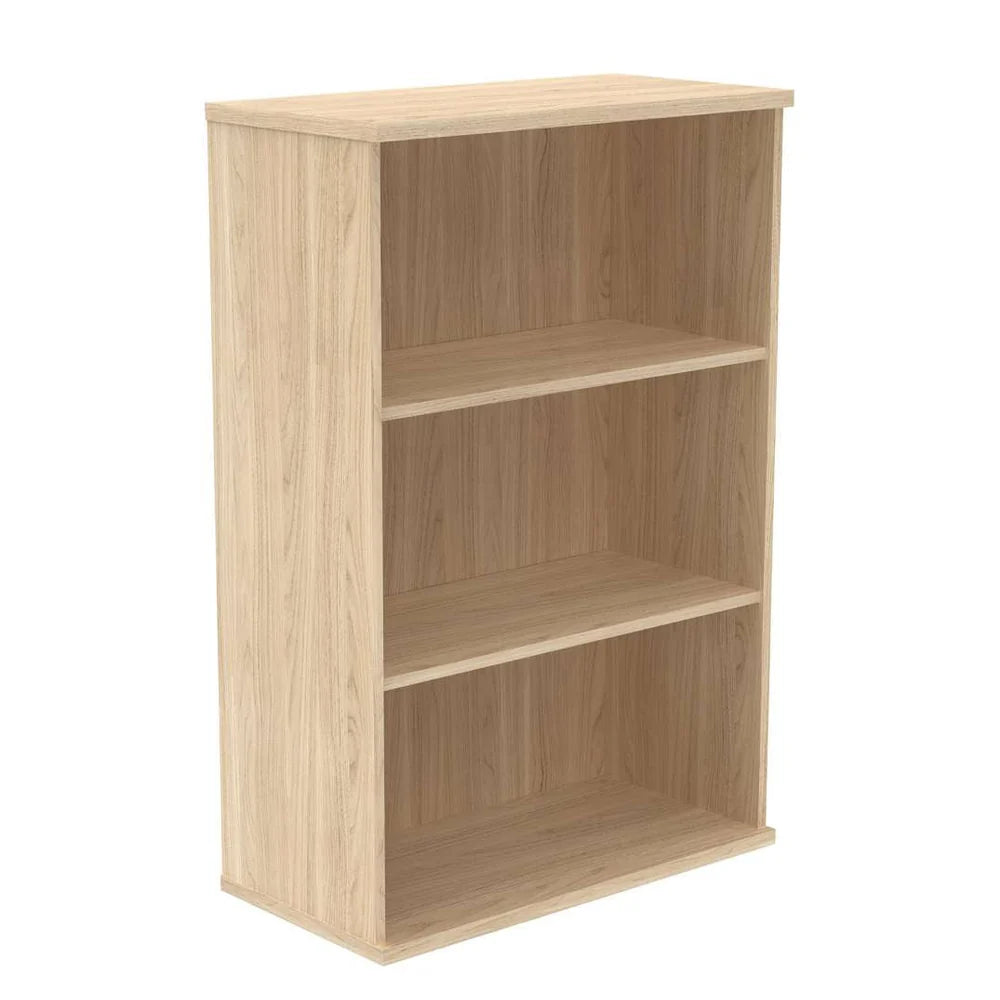 Bookcase with two shelves on a white background