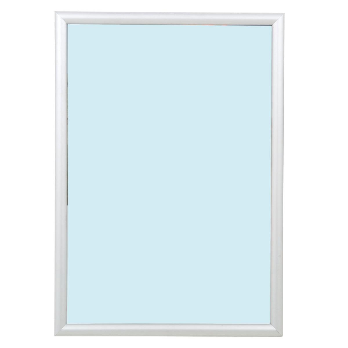 Aluminium snap frame on a white background
