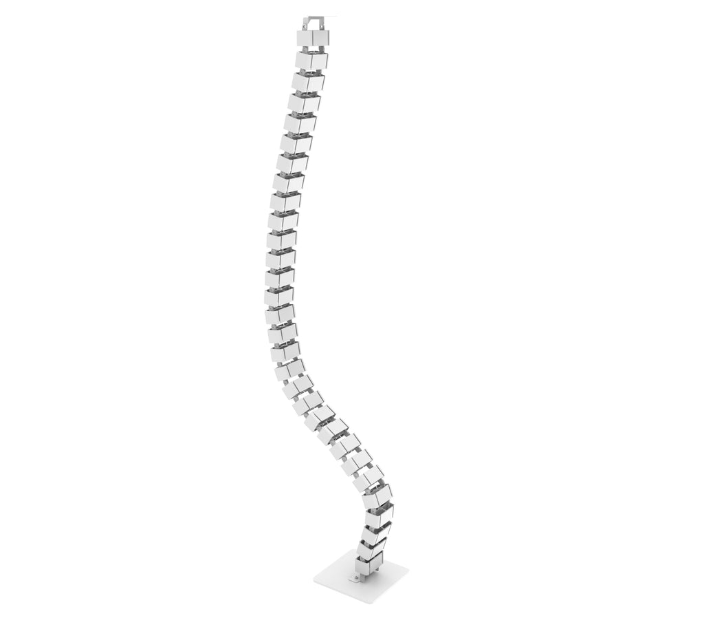 Cable spine on a white background
