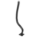 Black cable spine on a white background