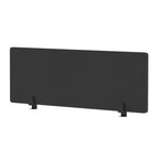 Black office partition screen on a white background