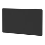 Black rectangular desk screen on a white background