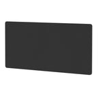Black rectangular desk screen on a white background