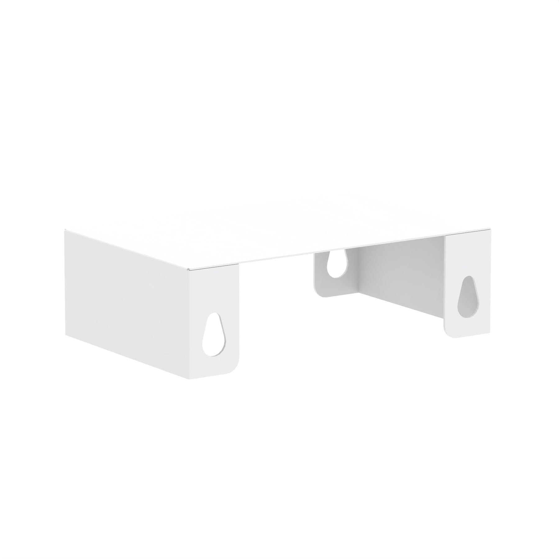 White linking bar on a white background