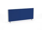Blue screen with white frame on a white background