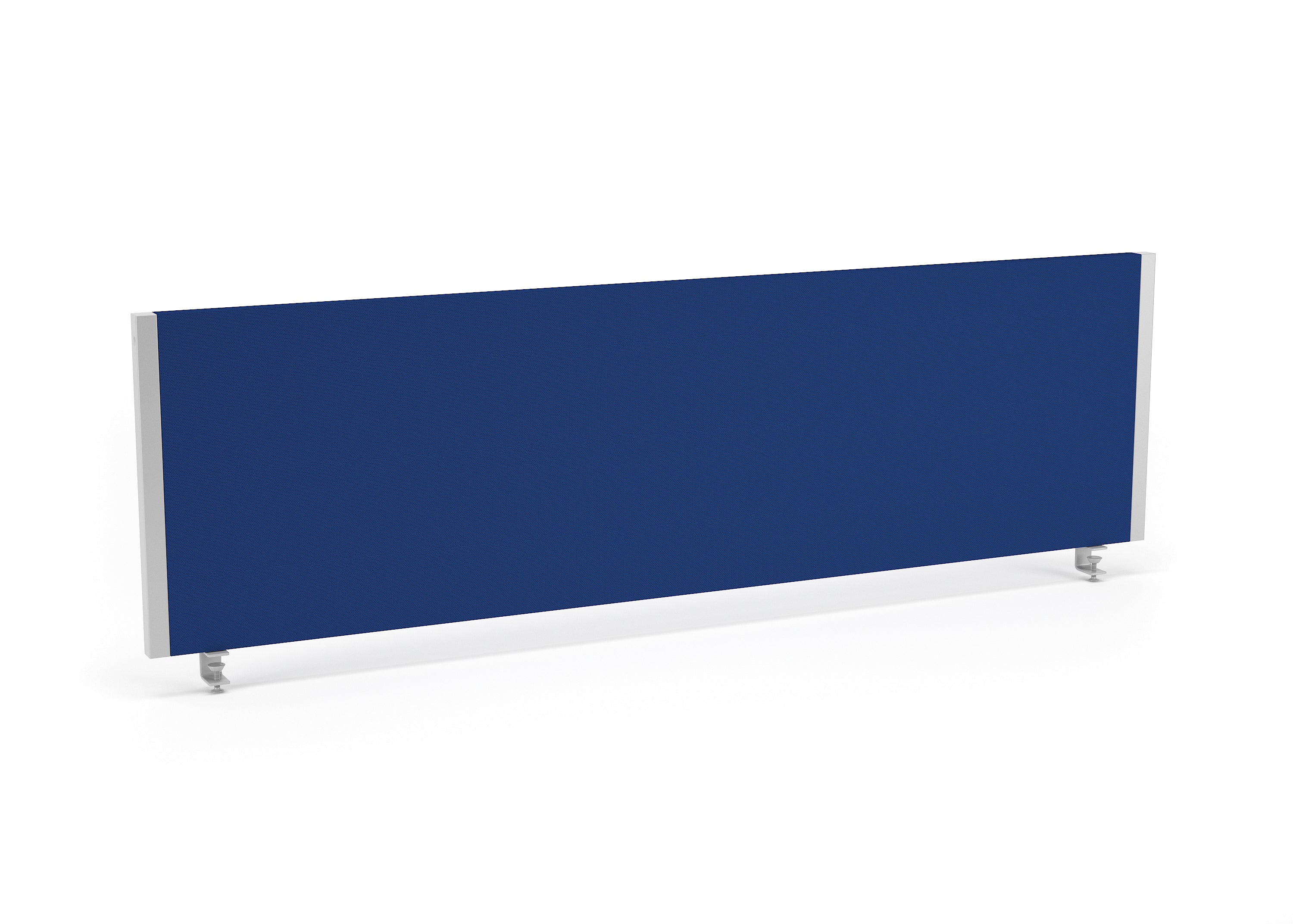 Blue screen with white frame on a white background