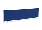 Blue screen with white frame on a white background