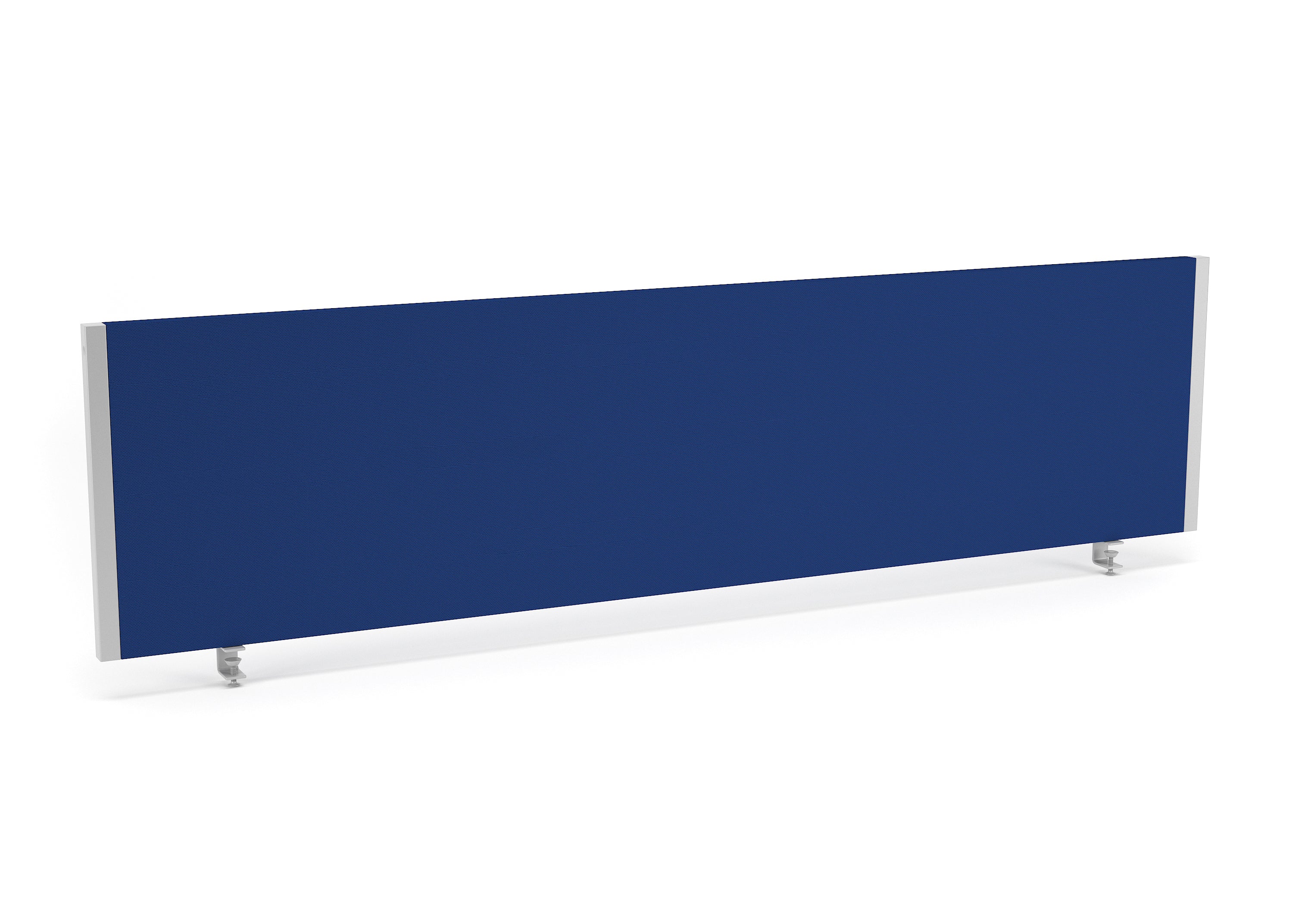 Blue screen with white frame on a white background