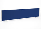 Blue screen with white frame on a white background