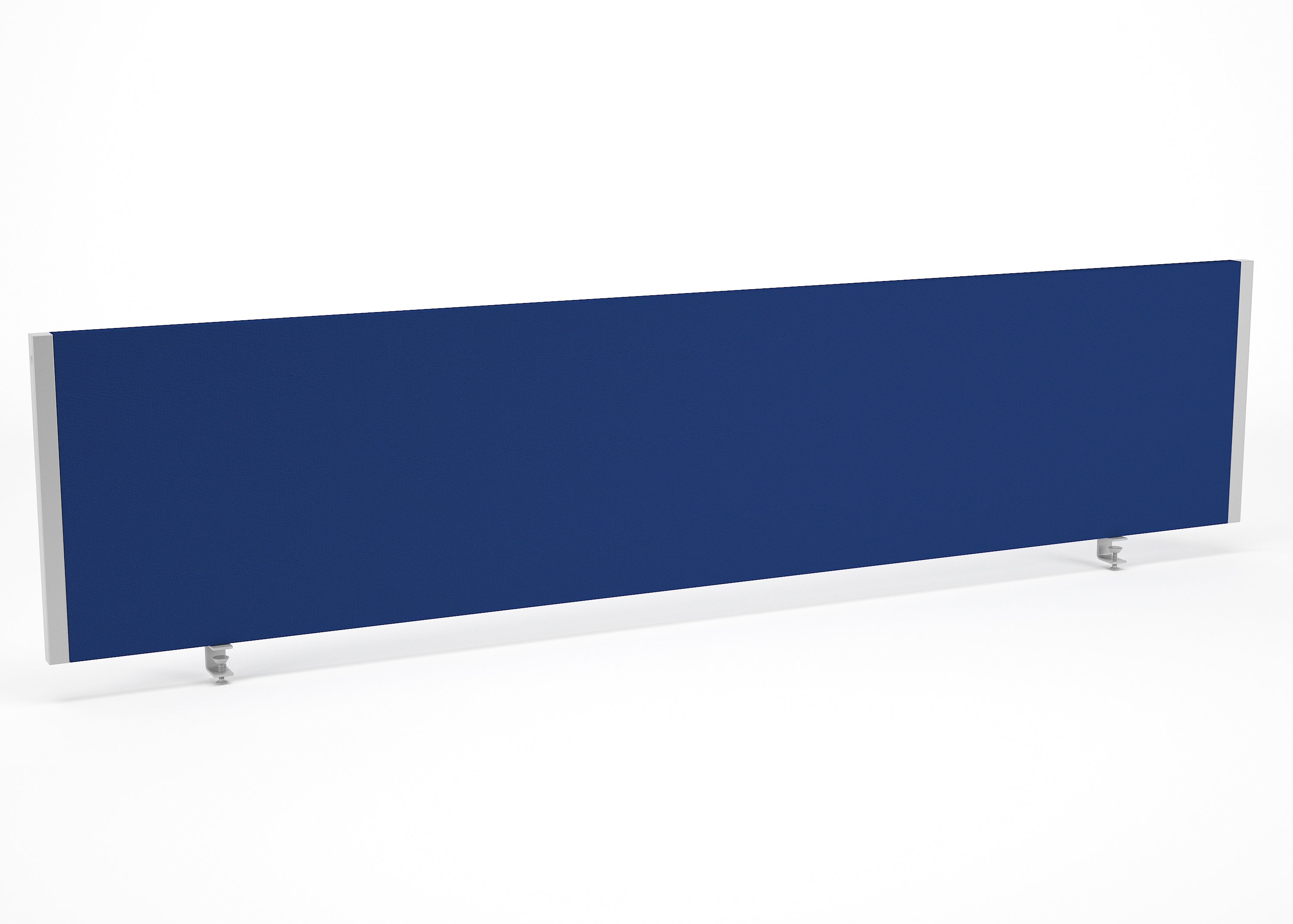 Blue screen with white frame on a white background