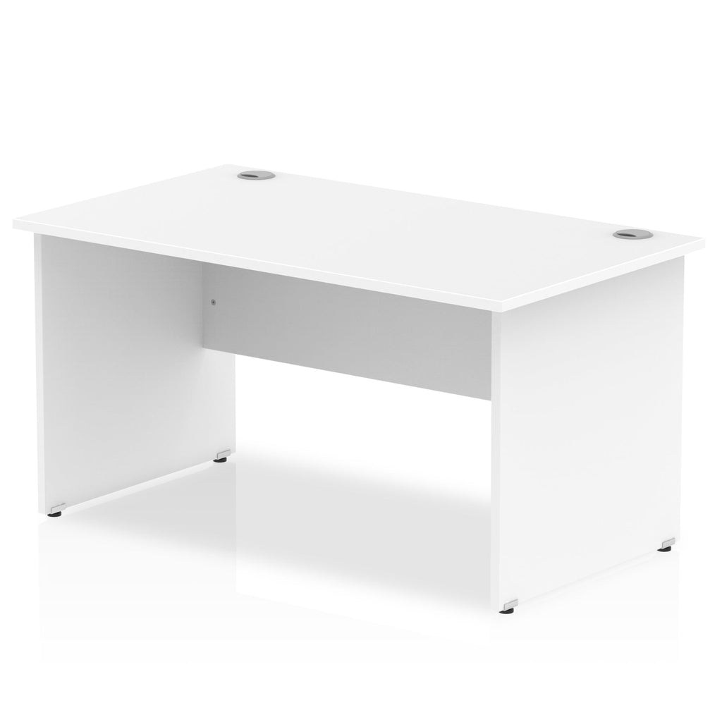 White office desk on a white background