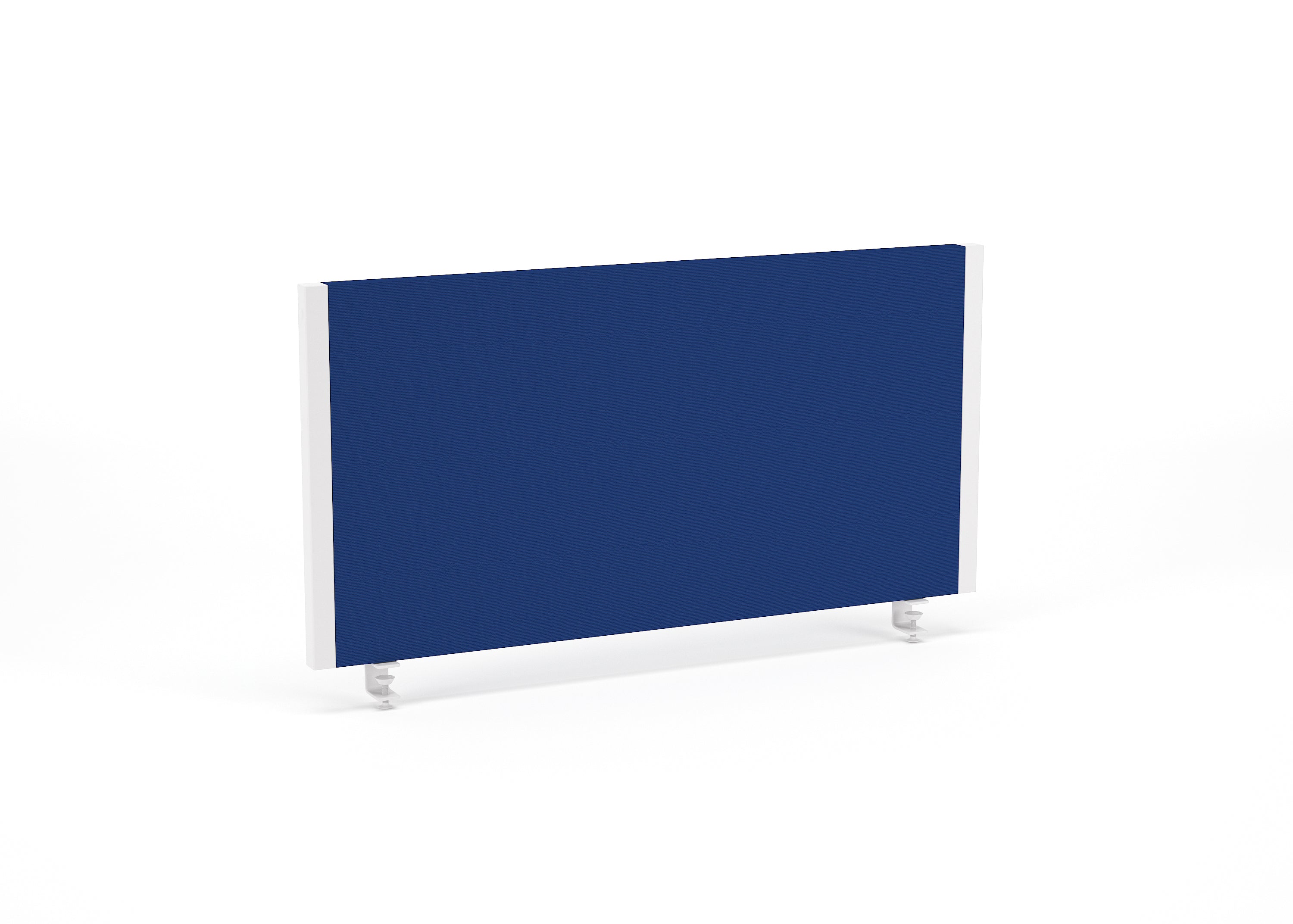 Blue screen with white frame on a white background