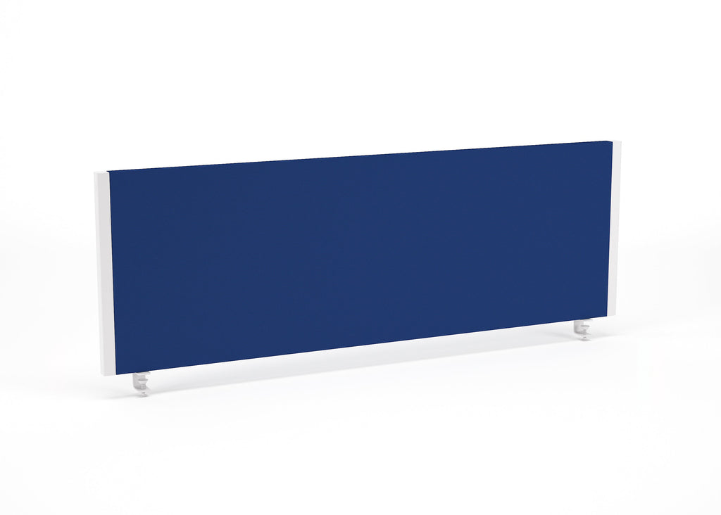 Rectangular blue screen with white frame on a white background