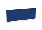 Rectangular blue screen with white frame on a white background