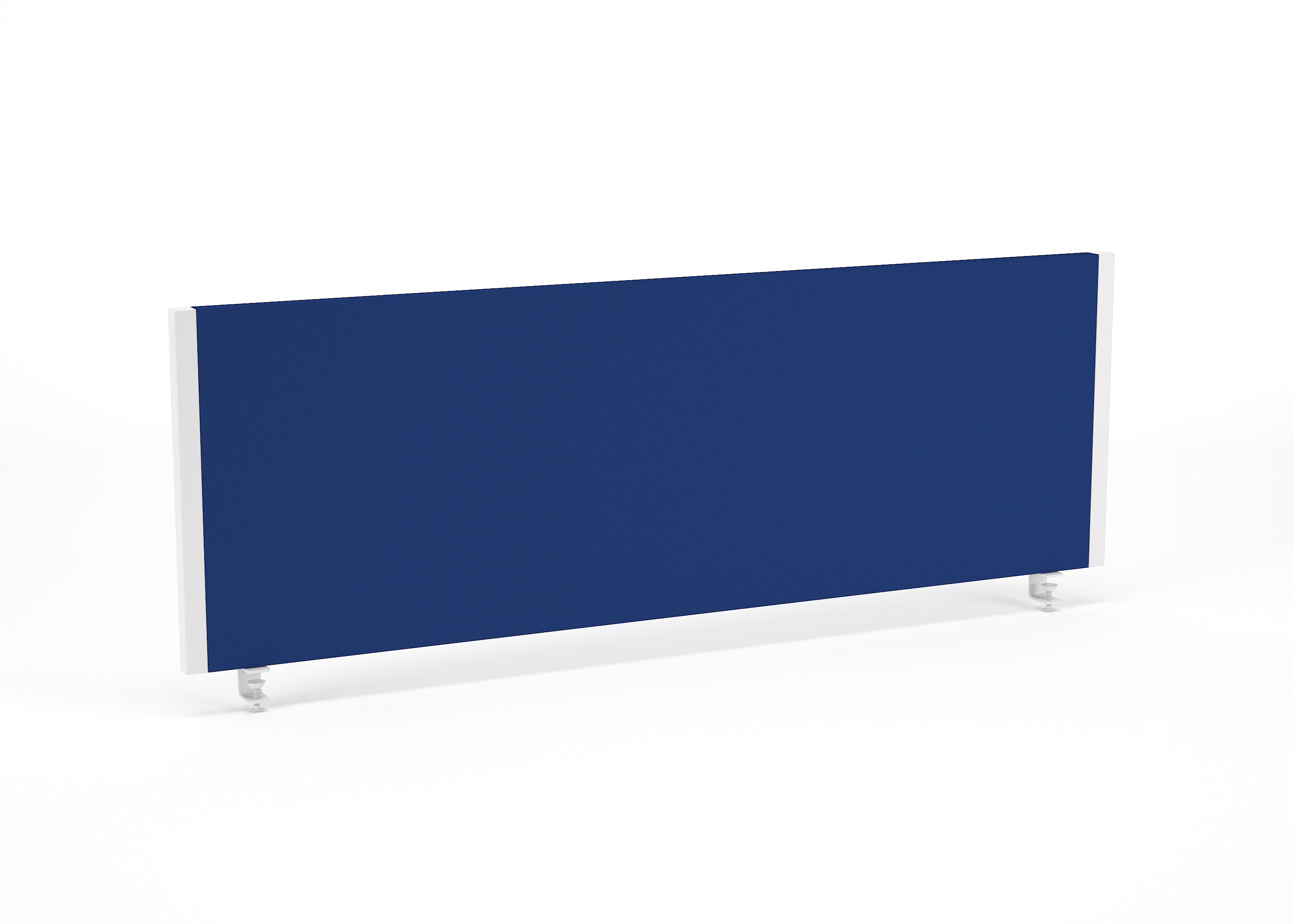 Rectangular blue screen with white frame on a white background