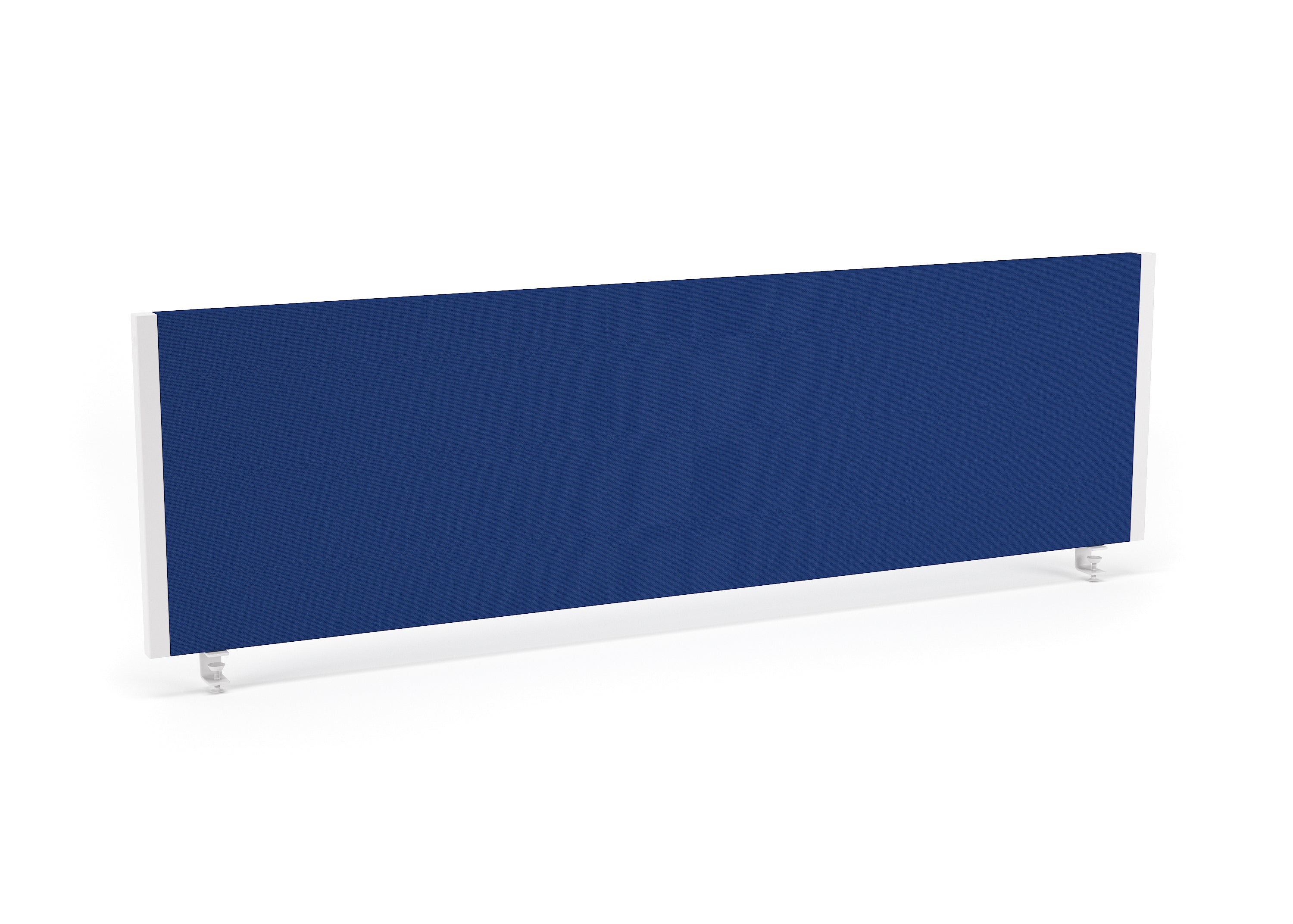 Blue office screen with white frame on a white background