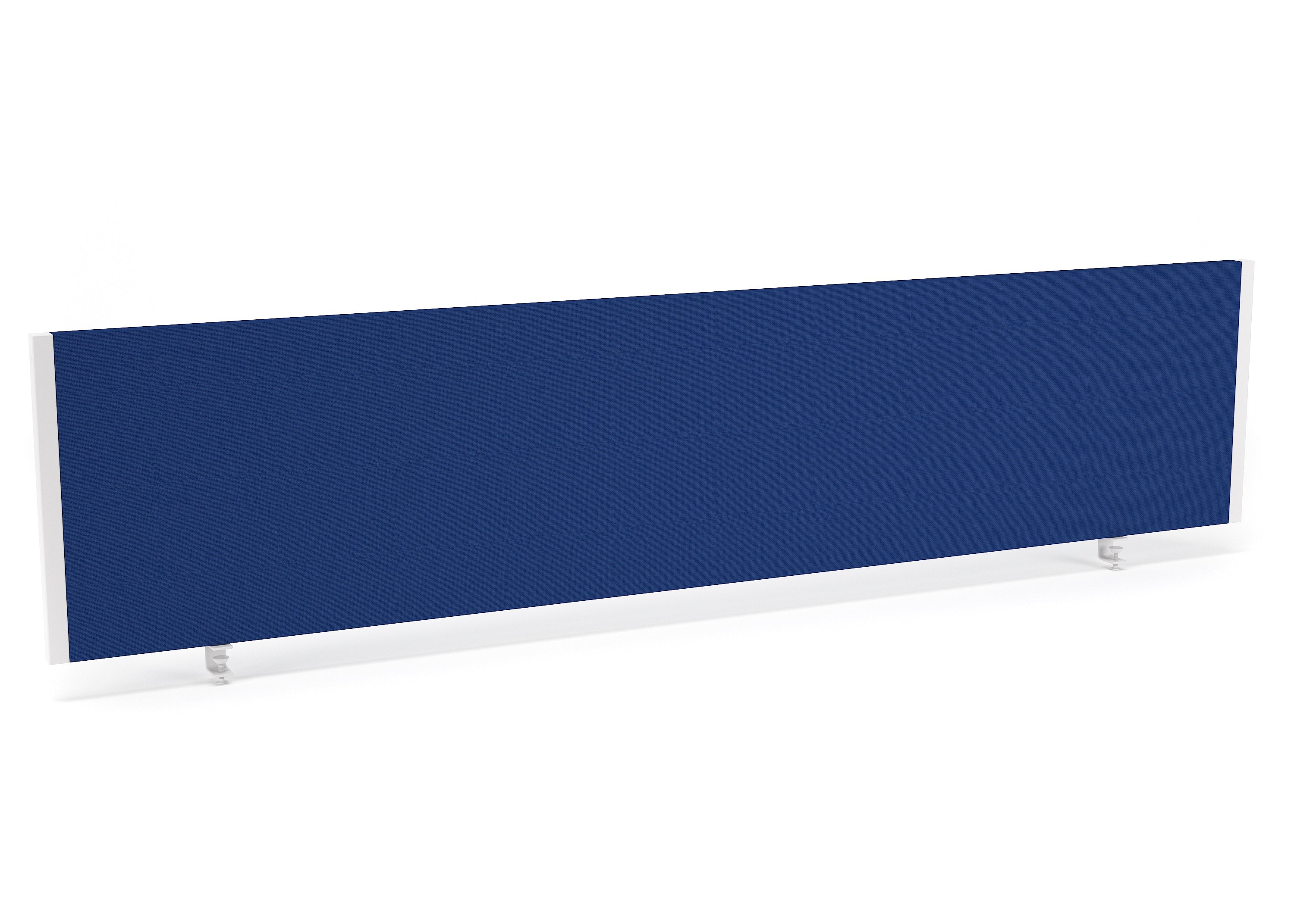 Rectangular blue screen with white frame on a white background