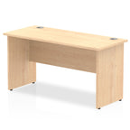 Rectangular wood-effect desk on a white background