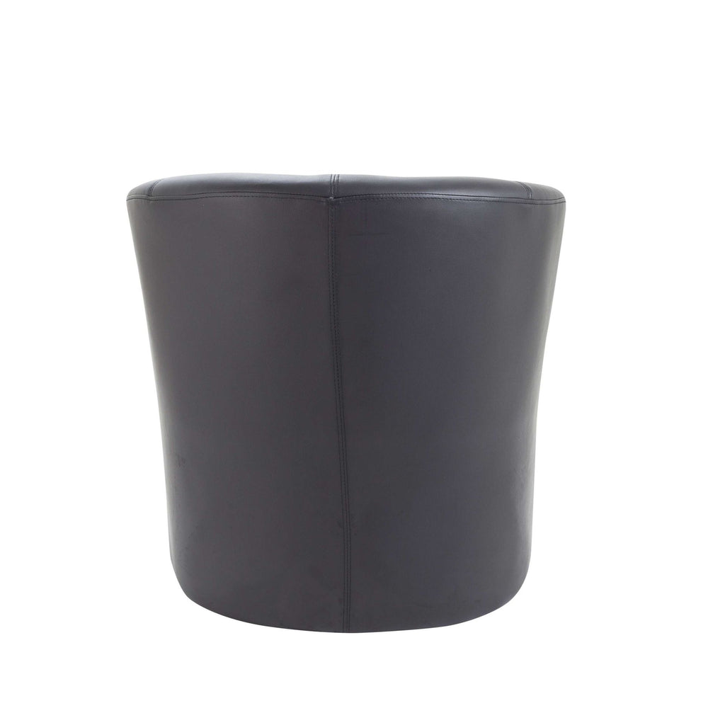 Black armchair on a white background