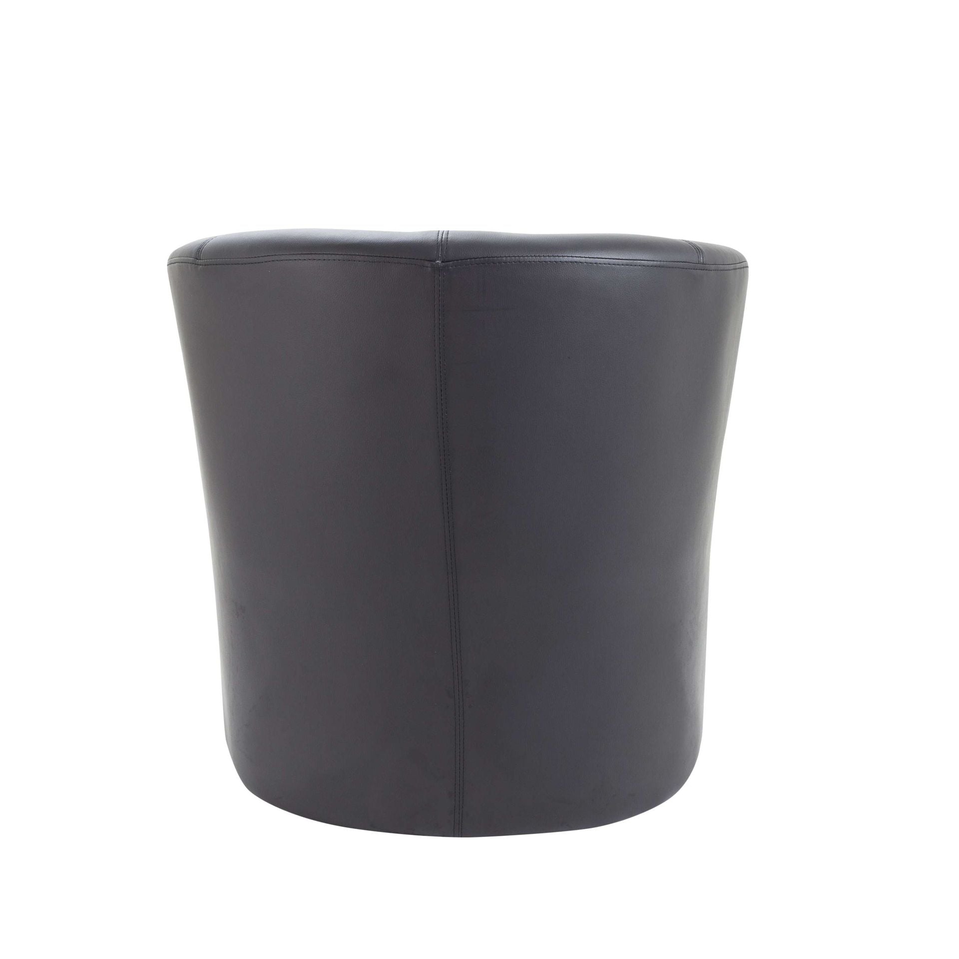 Black armchair on a white background