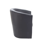Black armchair on a white background