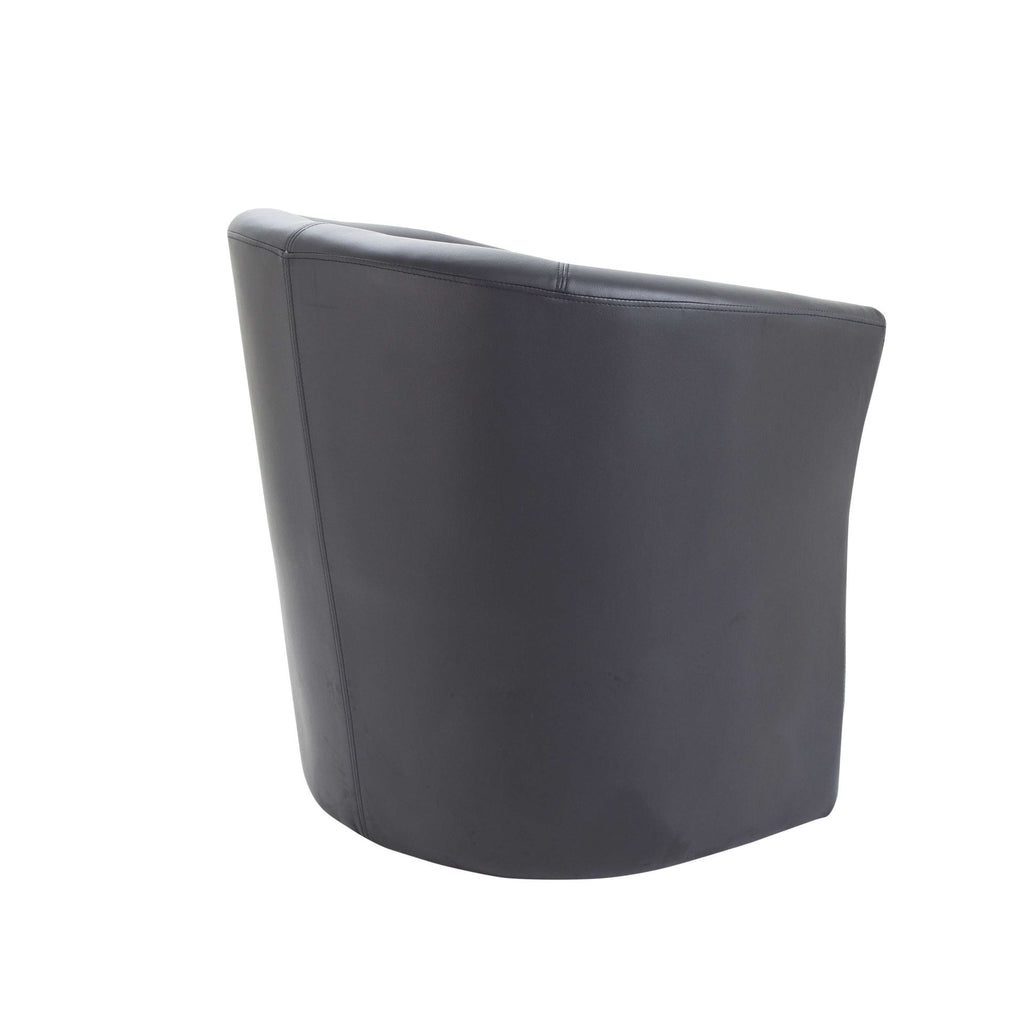 Black armchair on a white background