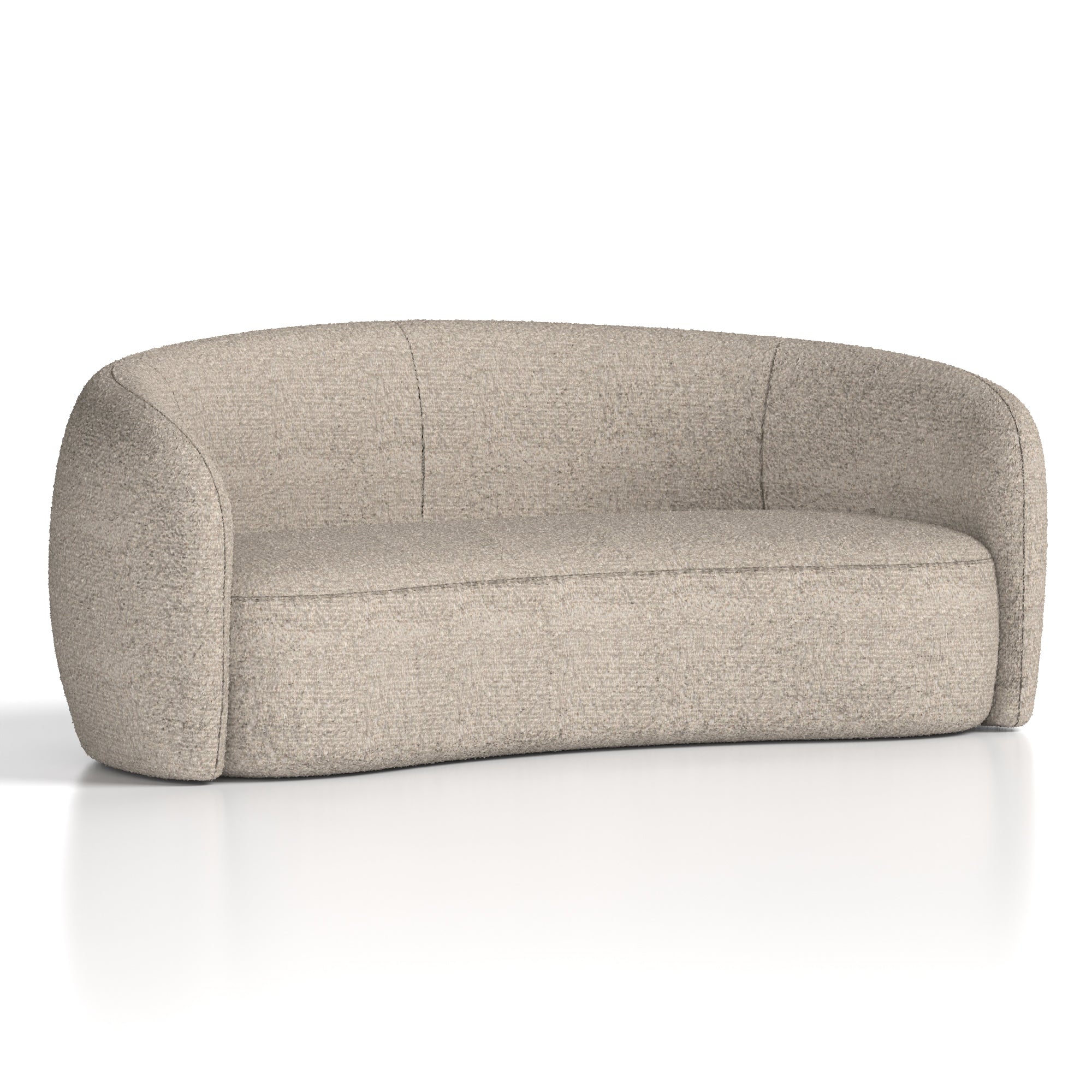 Beige sofa on a white background