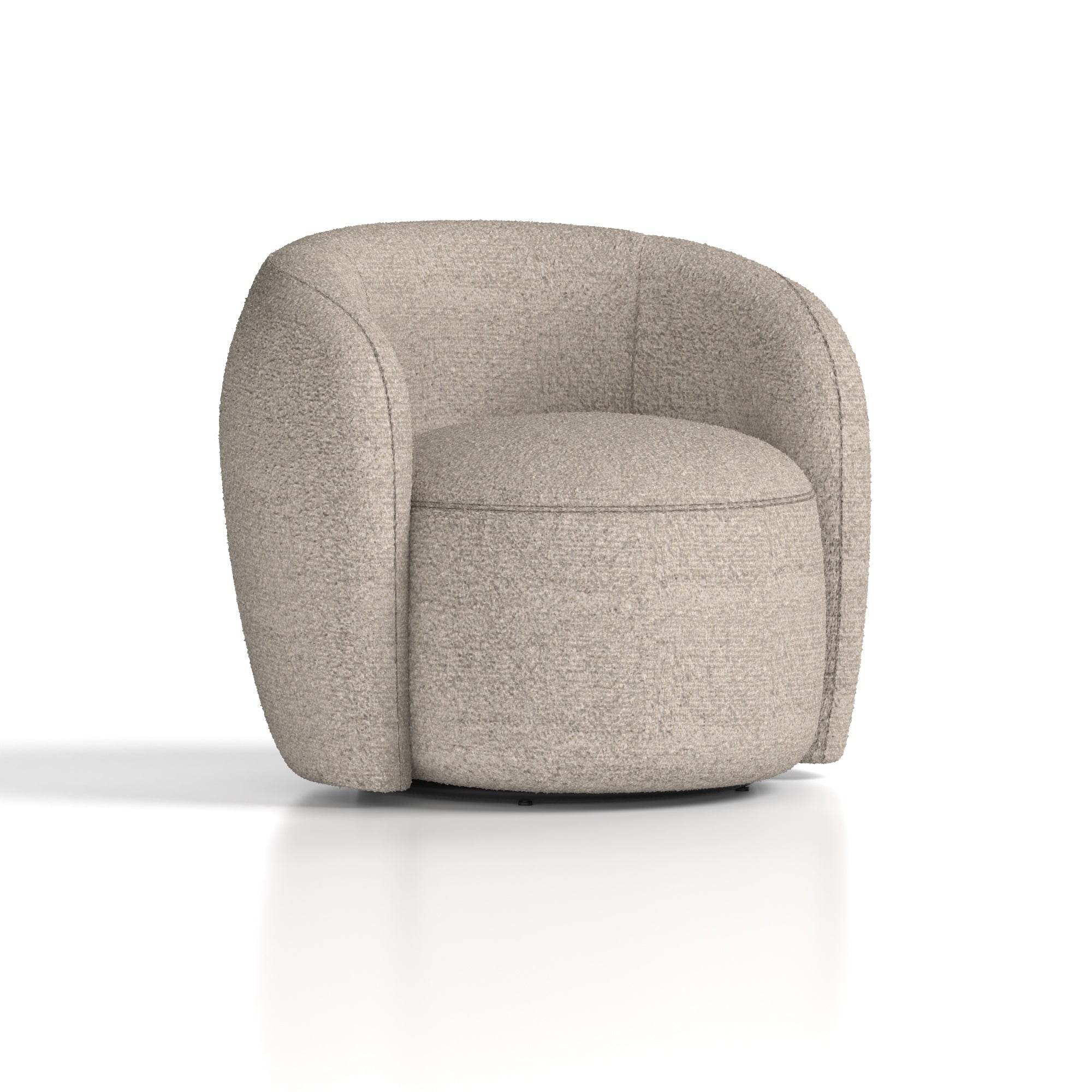 Beige armchair on a white background