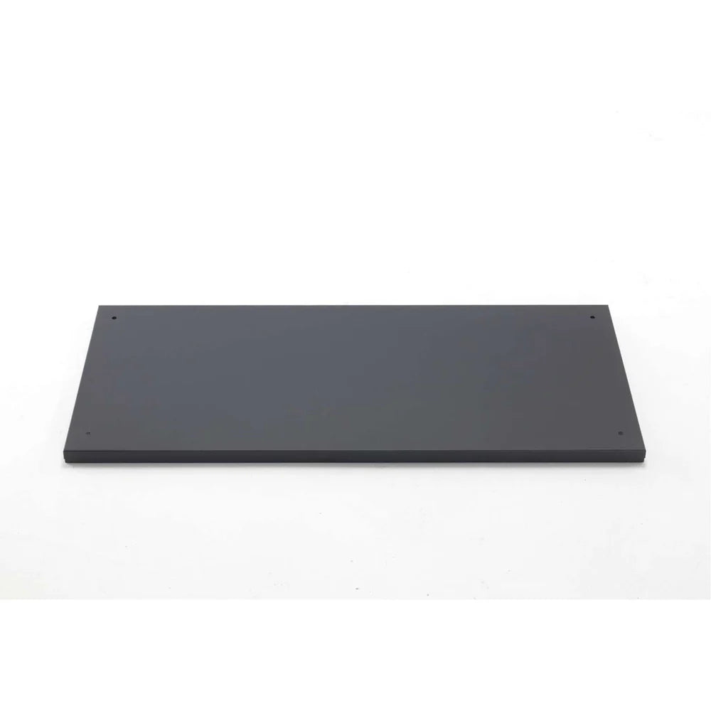Black shelf on a white background