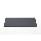 Black shelf on a white background