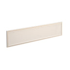 Rectangular white desk screen with frame on a white background