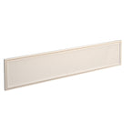 Rectangular white desk screen with  frame on a white background