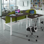 Modern office space with desks, chair and computers