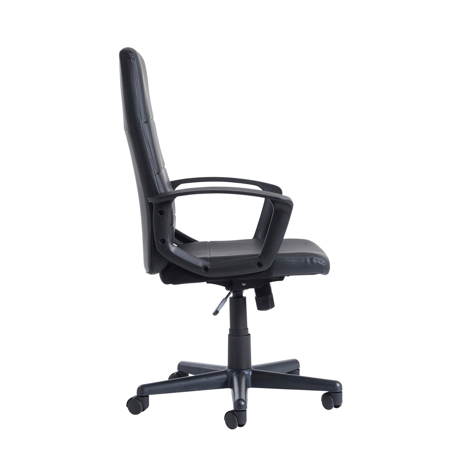 Black office chair on a white background