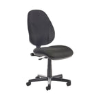 Black office chair on a white background