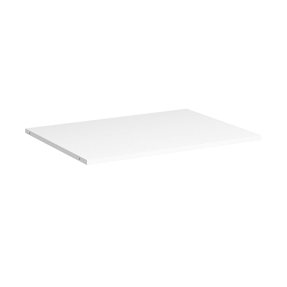 White shelf on a white background
