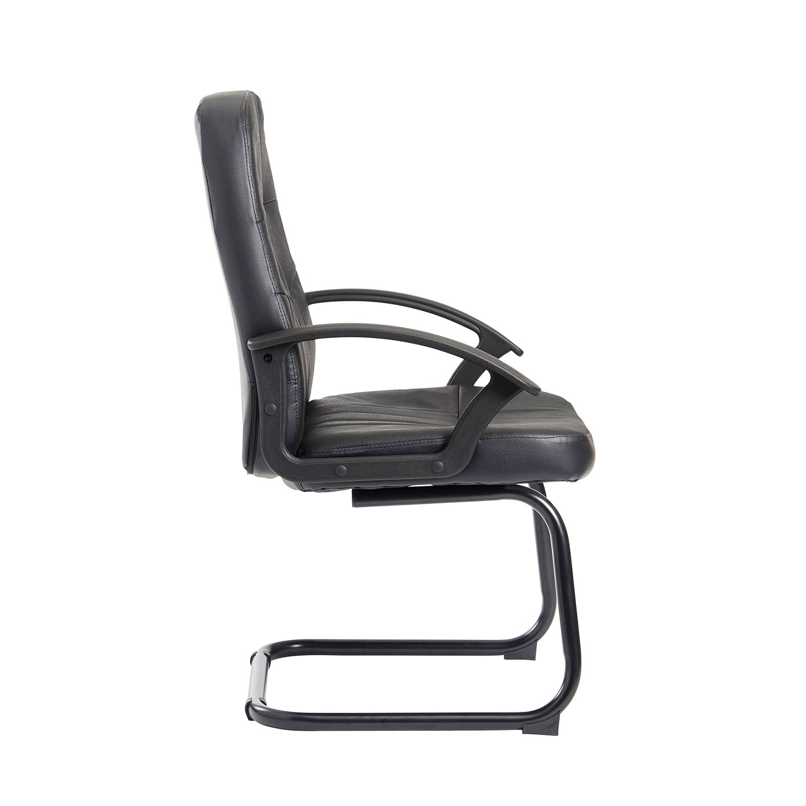 Black office chair on a white background