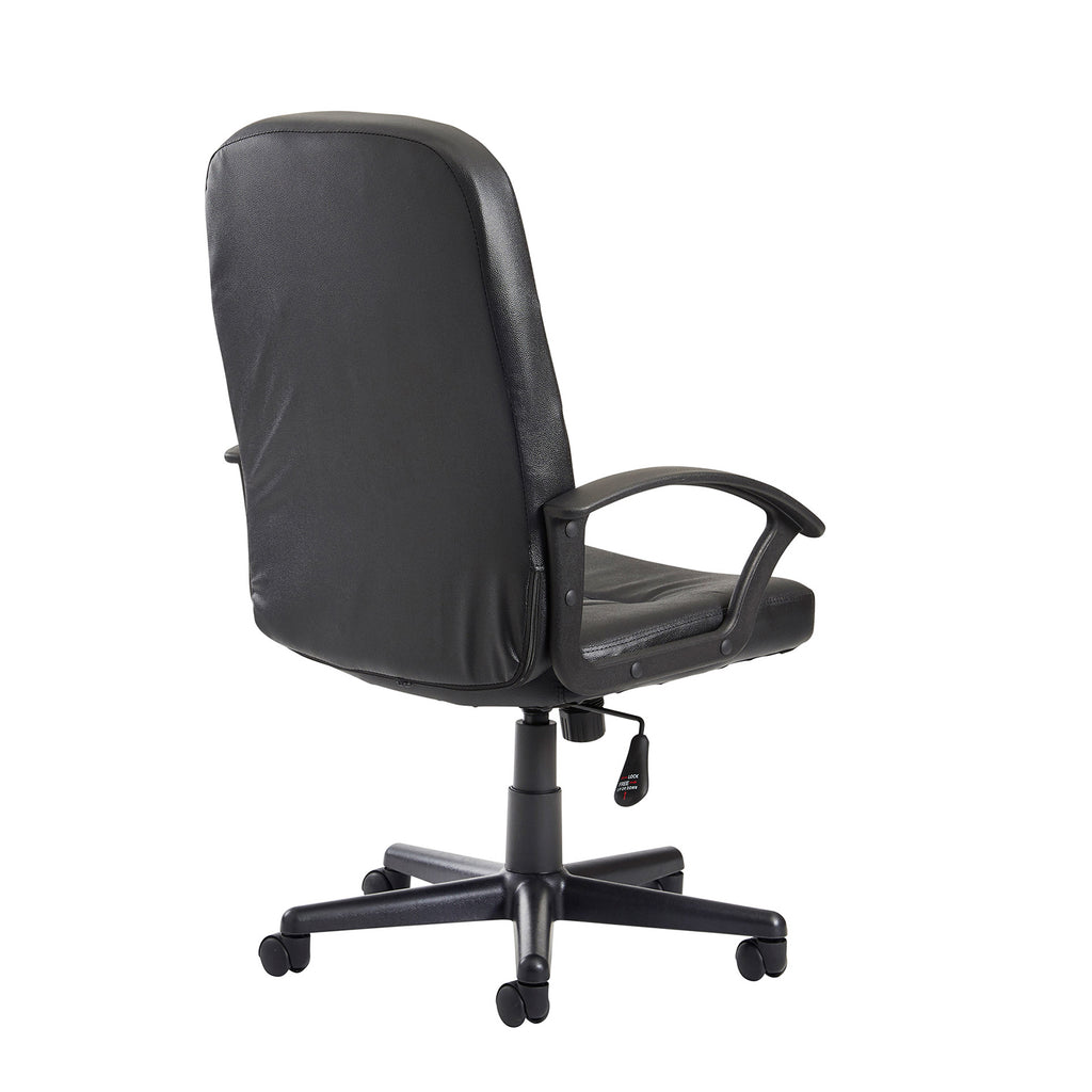 Black chair on the white background